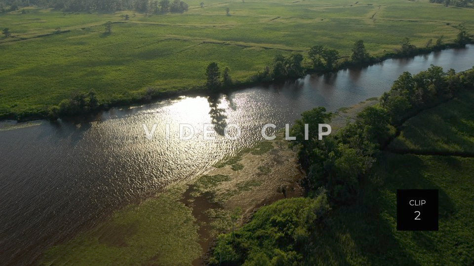 stock video waccamaw rice fields South Carolina steve tanner stock