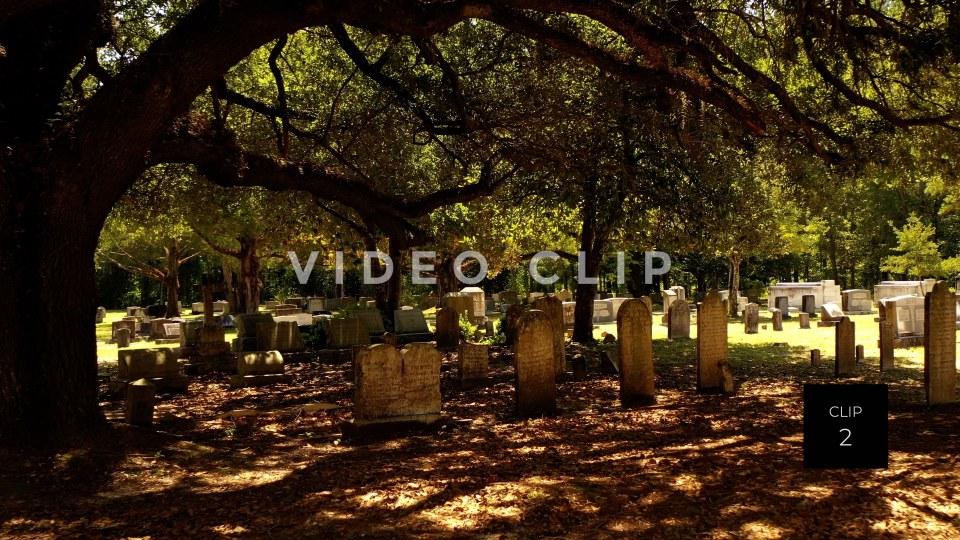 CLIP 2 - Indiantown Presbyterian Church cemetery with live oak trees