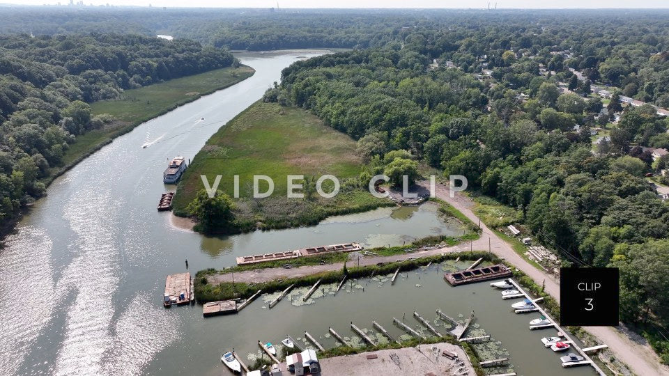 CLIP 3 - Spirit of Rochester abandoned cruise ship docked on Genesee River in Rochester, NY