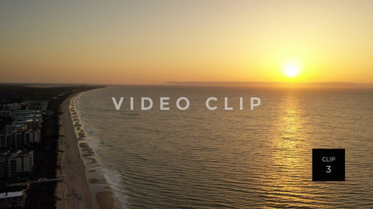 CLIP 3 - Litchfield Beach, SC beautiful sunrise over ocean with coastline