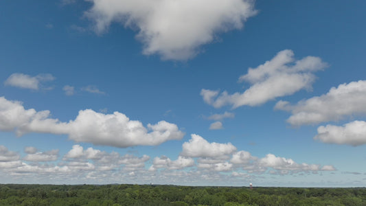 Video - Timelapse - Clouds forming over green countryside