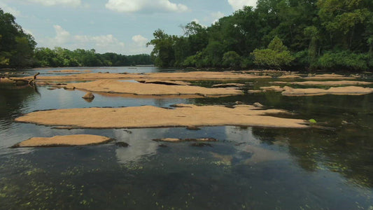 Video - Rising up from Chattahoochee river to see West Point Dam and Powerhouse in Georiga