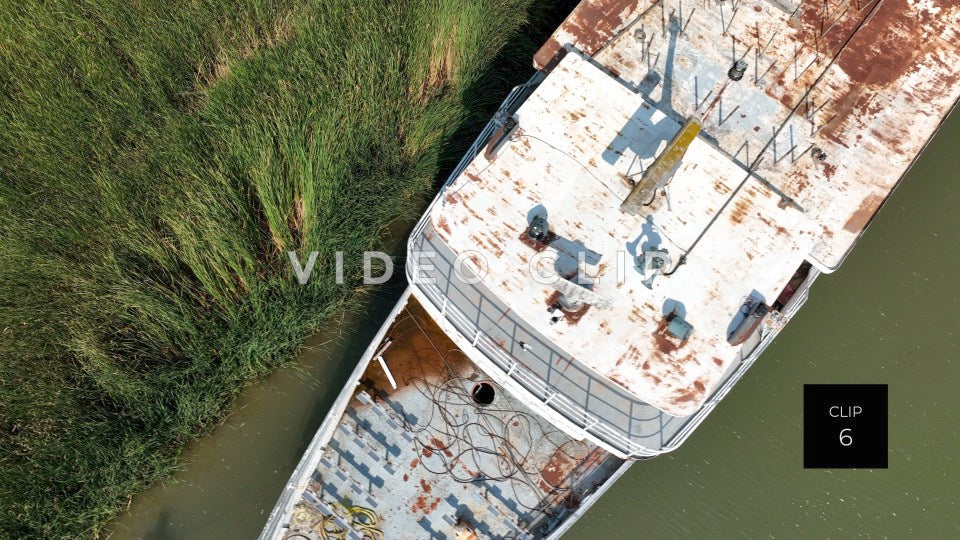 CLIP 6 - Spirit of Rochester abandoned cruise ship docked on Genesee River in Rochester, NY