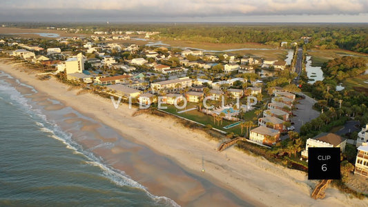 CLIP 6 - Litchfield Beach, SC aerial of vacation homes and condos