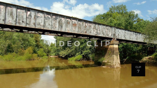 CLIP 7 - Montezuma, GA train bridge over the Flint River