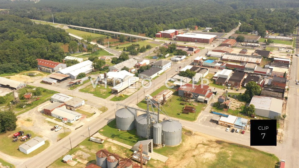 CLIP 7 - Hawkinsville, GA industrial farming buildings and factories