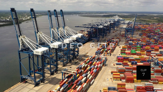 CLIP 7 - Charleston, SC shipping containers and operations at Port of Charleston