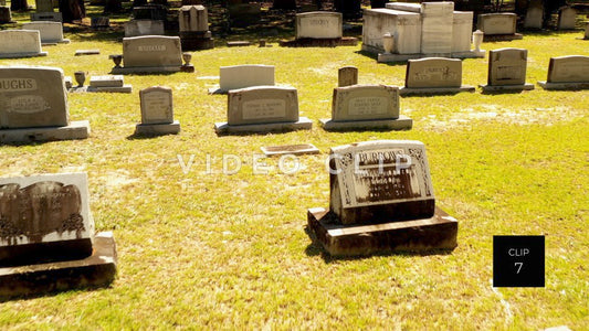 CLIP 7 - Indiantown Presbyterian Church gravesites in cemetery