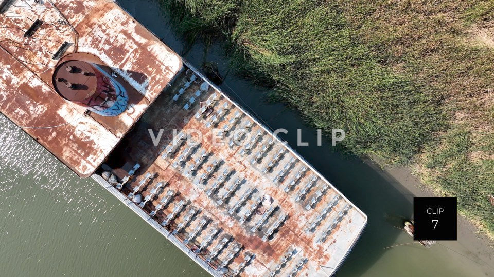 CLIP 7 - Spirit of Rochester abandoned cruise ship docked on Genesee River in Rochester, NY