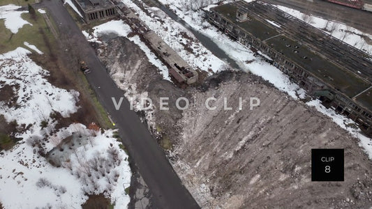 CLIP 8 - Buffalo, NY city workers clear streets from snow after winter blizzard