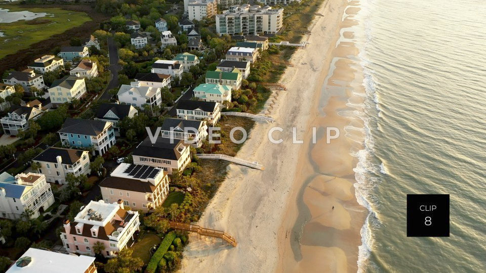 CLIP 8 - Litchfield Beach, SC single person walking on beach in the morning