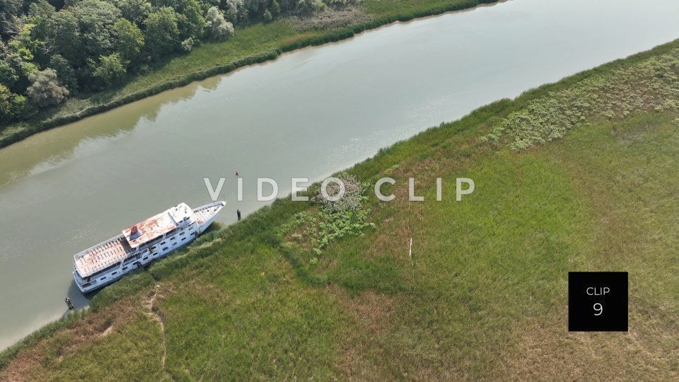 CLIP 9 - Spirit of Rochester abandoned cruise ship docked on Genesee River in Rochester, NY