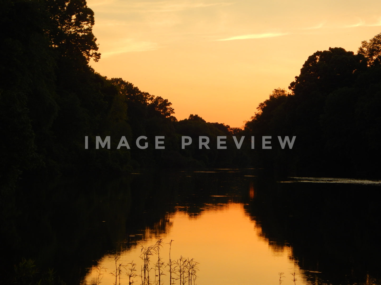 Photo - Sunset over peaceful river