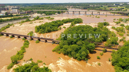 stock photo james river flood richmond va