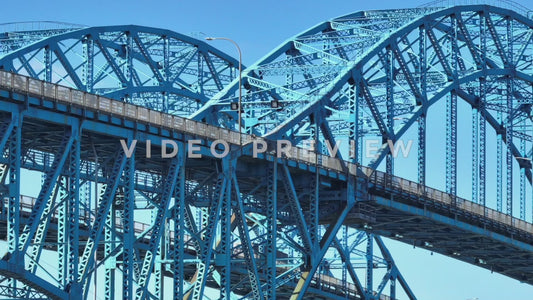 Video - Traffic passing under arches on South Grand Island Bridge over Niagara River