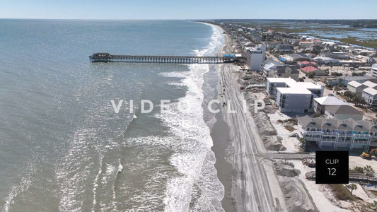 CLIP 12 - Surfside Garden City, SC beach restoration after Hurricane Ian storm surge