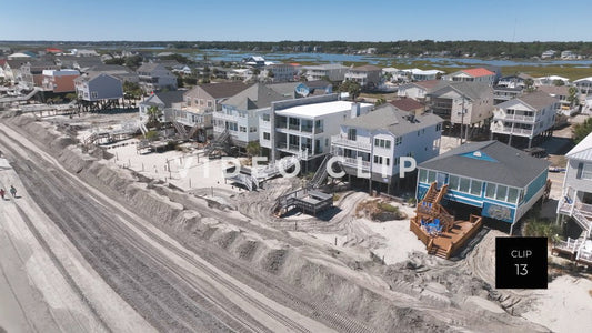 CLIP 13 - Surfside Garden City, SC beach erosion from Hurricane Ian storm surge