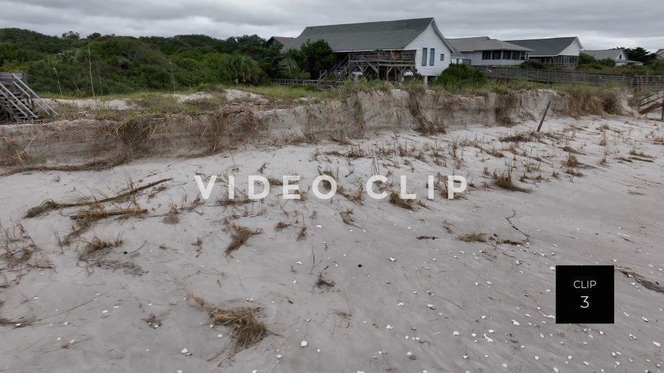 CLIP 3 - Pawleys Island, SC beach erosion caused by Hurricane Ian storm surge