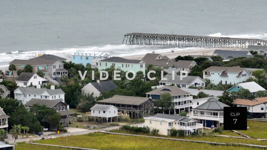 CLIP 7 - Pawleys Island, SC fishing pier destroyed by Hurricane Ian storm surge